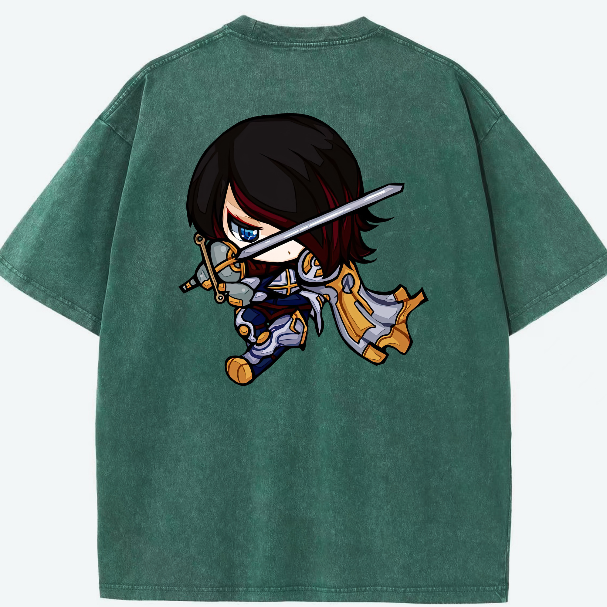 リーグ・オブ・レジェンド League of Legends LOL 綿100% ヴィンテージ風 半袖Tシャツ（背面プリント）